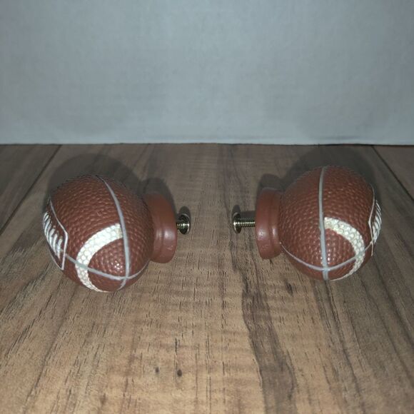 Football Sports Knob Set Of 2 Cabinet Drawer Pulls. - Picture 4 of 5